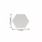 Hexagon 12 Silver 3" MIRROR STICKERS Acrylic WALL DECALS Dorm Rooms Decorations
